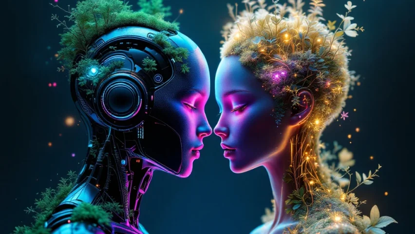 cyberpunk organic ai avatars harmony